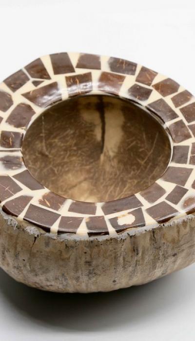 Bol coco vide poche marqueterie