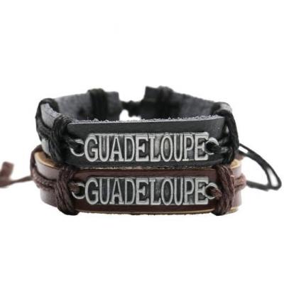 Bracelet cuir Guadeloupe